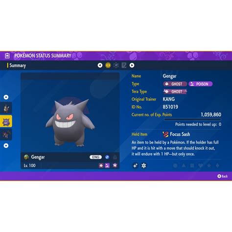 pokemon scarlet gengar build.